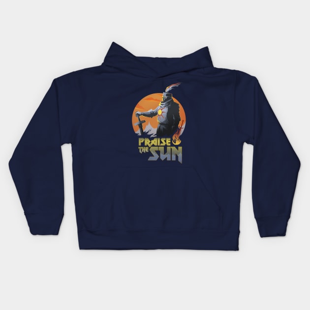 dark souls Kids Hoodie by Crowsmack